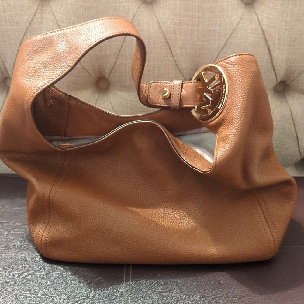 Michael Kors Brown Leather Shoulder Bag